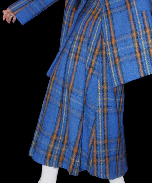 Heart Button Check Jacket&Skirt Series